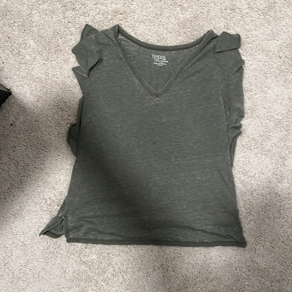 green blouse